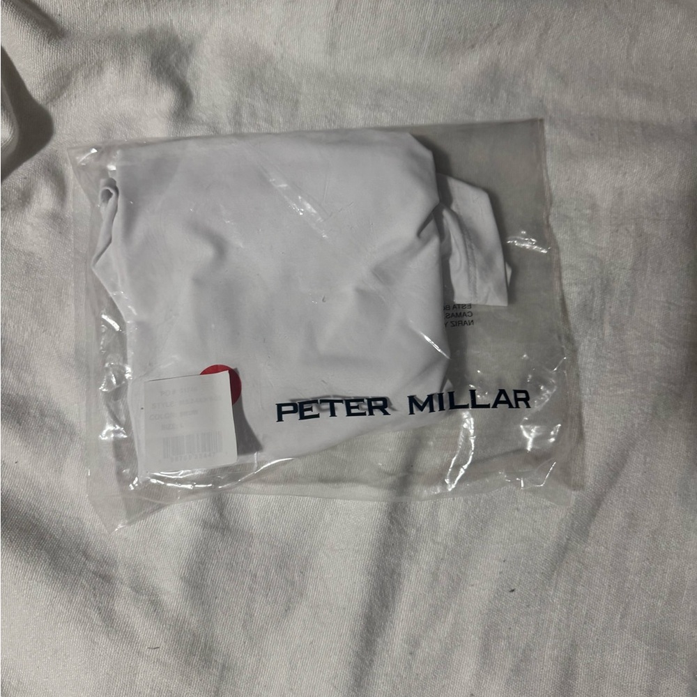 Peter Millar White Polo Button Down Shirt